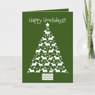 Festiva Tarjeta de vacaciones de personalizable Scottish T
