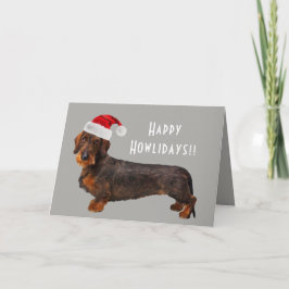 Festiva Tarjeta de vacaciones de personalizable Wire Haire