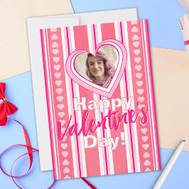 Festiva Tarjeta de vacaciones de personalizado Valentine D