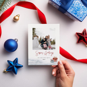 Festiva Tarjeta de vacaciones de regalo de invierno de Sea