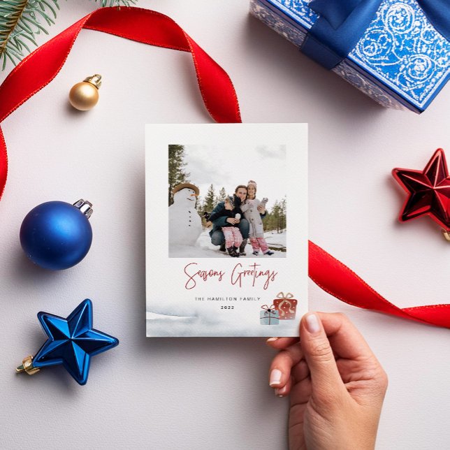 Festiva Tarjeta de vacaciones de regalo de invierno de Sea (Subido por el creador)