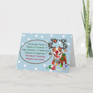 Festiva Tarjeta de vacaciones de rescate de perro