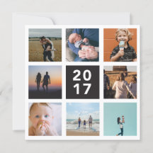 Tarjeta de vacaciones de revisión del año 2017