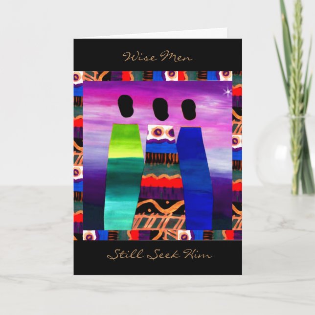Festiva Tarjeta de vacaciones de sabios (Anverso)