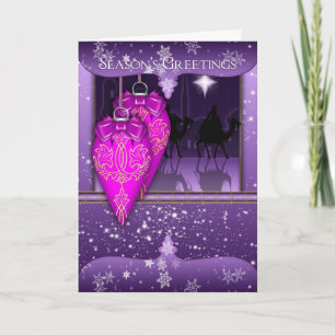 Festiva tarjeta de vacaciones de saludos de temporada en m