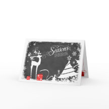 Tarjeta de vacaciones de saludos de temporada | Fa