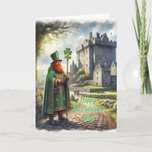 Festiva Tarjeta de vacaciones de San Patricio Bendición Ir