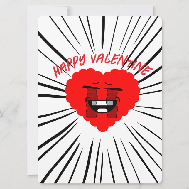 Festiva tarjeta de vacaciones de San Valentín (Anverso)