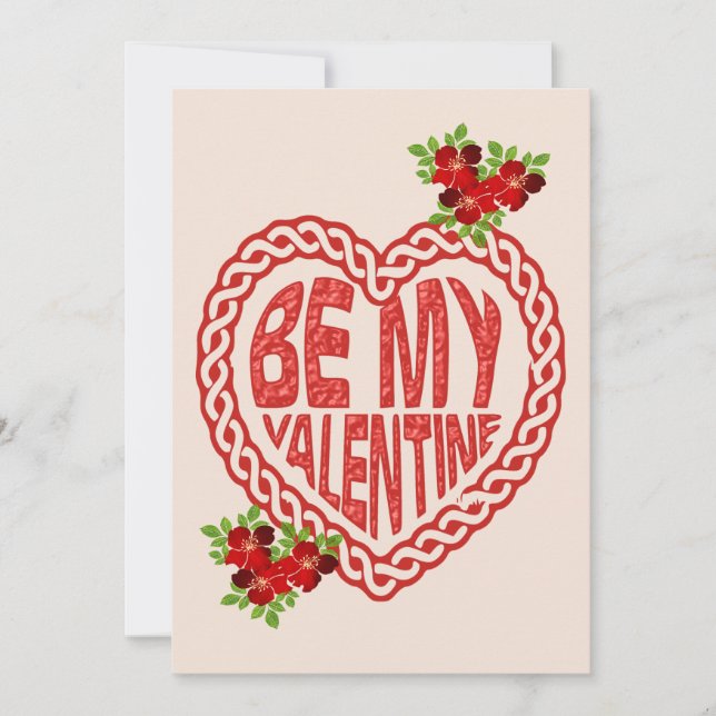 Festiva Tarjeta de vacaciones de San Valentín (Anverso)