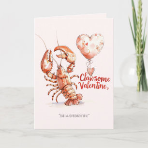 Festiva Tarjeta de vacaciones de San Valentín Clawsome Día
