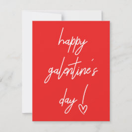 Festiva Tarjeta de vacaciones de San Valentín de Galentine
