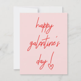 Festiva Tarjeta de vacaciones de San Valentín de Galentine
