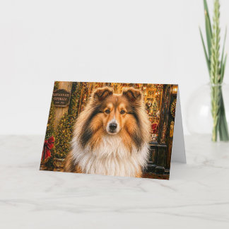 Festiva Tarjeta de vacaciones de Shetland Sheepdog