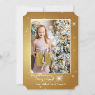 Festiva Tarjeta de vacaciones de Star Bright Photo