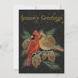 Festiva Tarjeta de vacaciones de temporada para Cardinals 