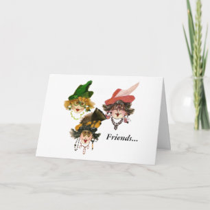 Festiva Tarjeta de vacaciones de tres Navidades