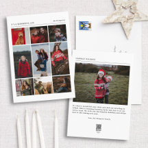 Tarjeta de vacaciones de varias fotos Wonderful Li