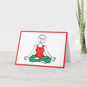 Festiva Tarjeta de vacaciones de yoga