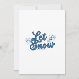 Festiva Tarjeta de vacaciones Deja que nieve