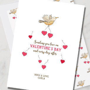 Festiva Tarjeta de vacaciones del Día de San Valentín de P