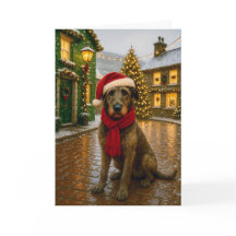 Tarjeta de vacaciones del galgo irlandés