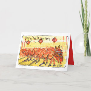 Festiva Tarjeta de vacaciones doblada