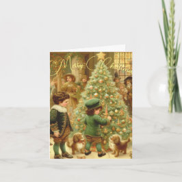 Festiva Tarjeta de vacaciones doblada