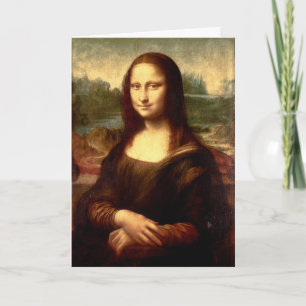 Festiva Tarjeta de vacaciones doblada de Mona Lisa