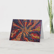 Tarjeta de vacaciones doblada - Serie Nubia I