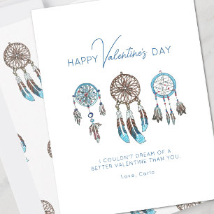 Festiva Tarjeta de vacaciones Dream Catcher Valentine