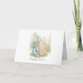 Festiva Tarjeta de vacaciones Easter Peter Rabbit