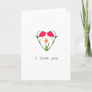 Festiva Tarjeta de vacaciones El día de San Valentín de fl