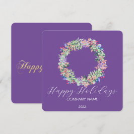 Festiva Tarjeta de vacaciones elegante de acuarela