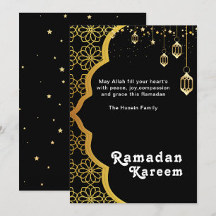 Festiva Tarjeta de vacaciones elegante de Ramadan Kareem n