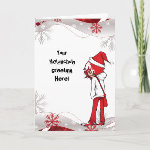 Festiva Tarjeta de vacaciones Emo Kid