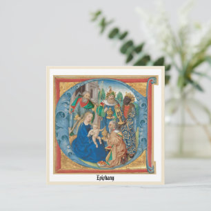 Festiva Tarjeta de vacaciones Epiphany