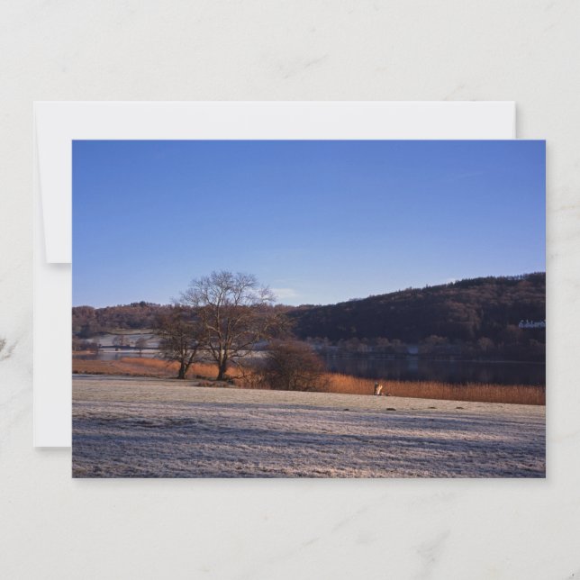 Festiva Tarjeta de vacaciones Esthwiate Water Winter (Anverso)