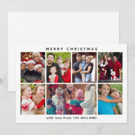 Festiva Tarjeta de vacaciones familiar personalizada de se