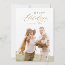 tarjeta de vacaciones familiares con guión moderno