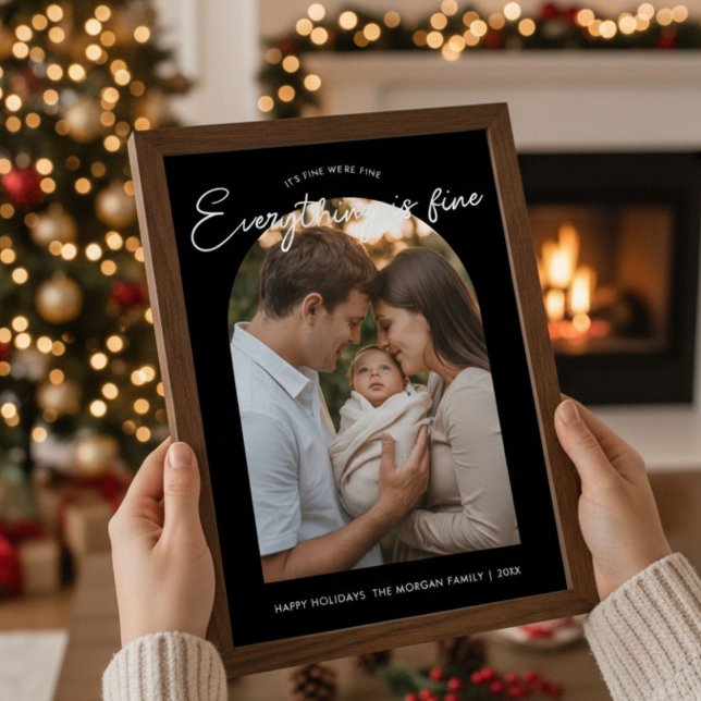 Festiva Tarjeta de vacaciones familiares todo está bien li (Subido por el creador)