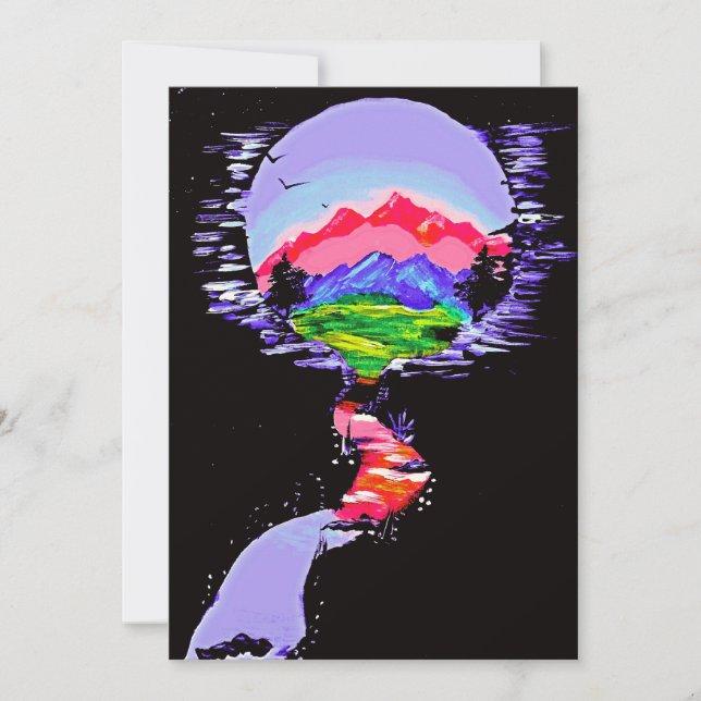 Festiva Tarjeta de vacaciones "Fantasy Haven" (Anverso)