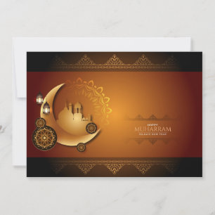 Festiva Tarjeta de vacaciones felices de Muharram