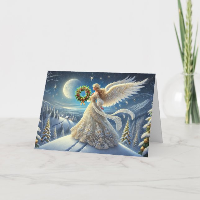 Festiva Tarjeta de vacaciones feliz (Anverso)