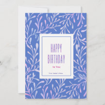 Tarjeta de vacaciones feliz cumpleaños personaliza