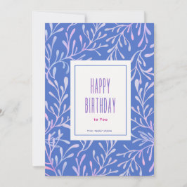 Festiva Tarjeta de vacaciones feliz cumpleaños personaliza