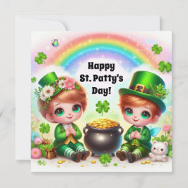 Festiva Tarjeta de vacaciones Feliz Día de San Patricio