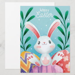 Festiva Tarjeta de vacaciones Feliz Pascua