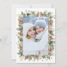 Festiva Tarjeta de vacaciones fotográfica botánica