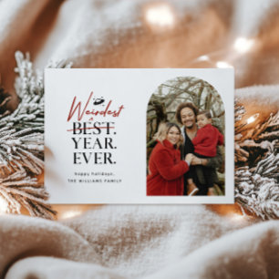 Festiva Tarjeta de vacaciones fotográfica más rara de la h