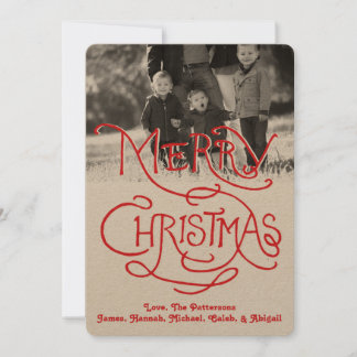 Festiva Tarjeta de vacaciones fotográficas: Artisan Kraft